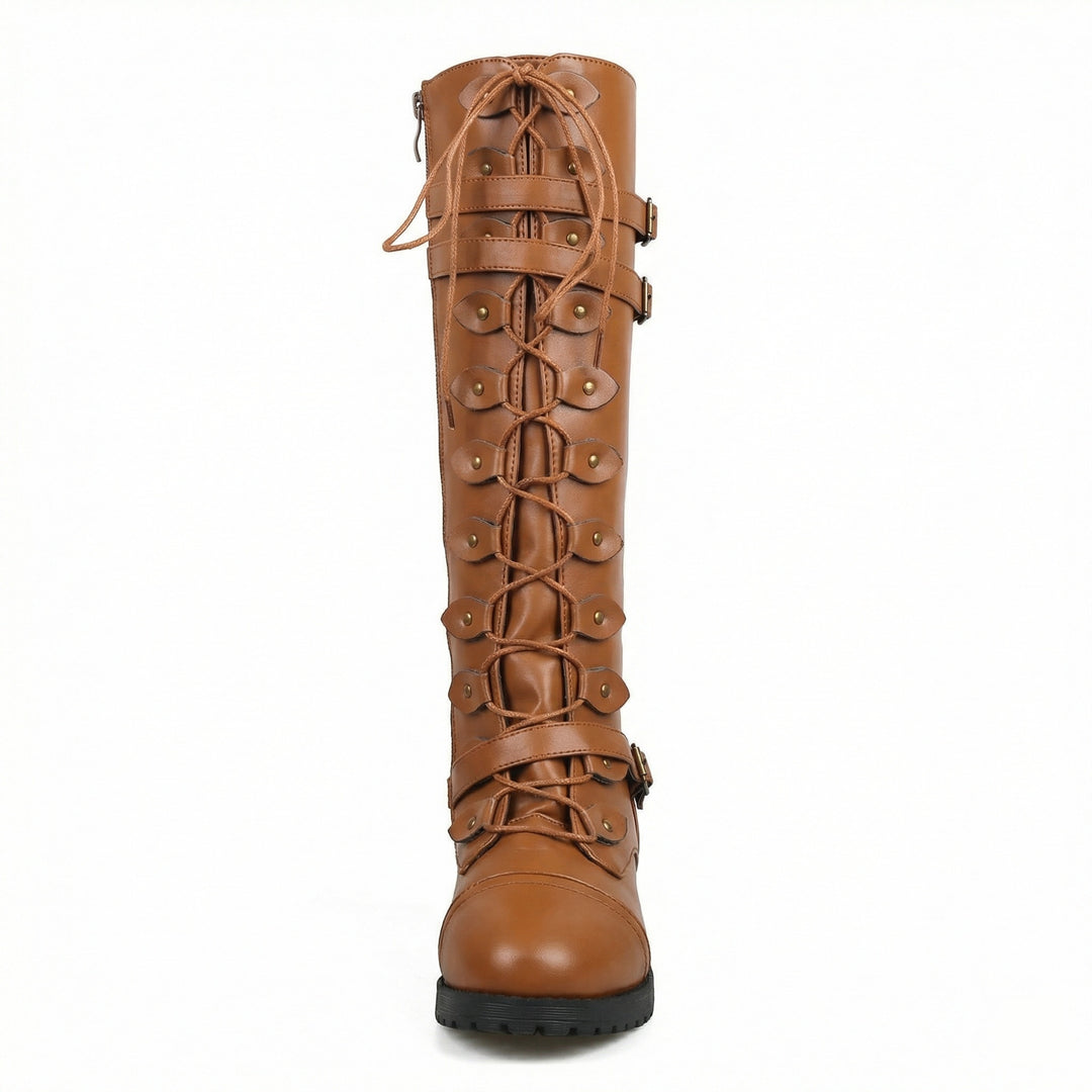 EB | Retro-Schnürstiefel mit Schnalle