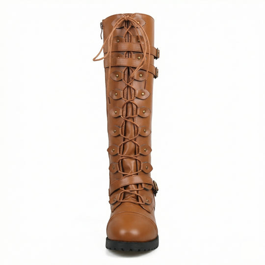 EB | Retro-Schnürstiefel mit Schnalle