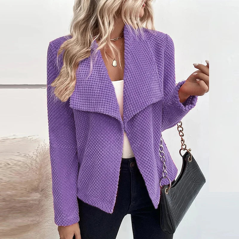 EB | Blazer mit Struktur Große Kragen Elegant und Modern