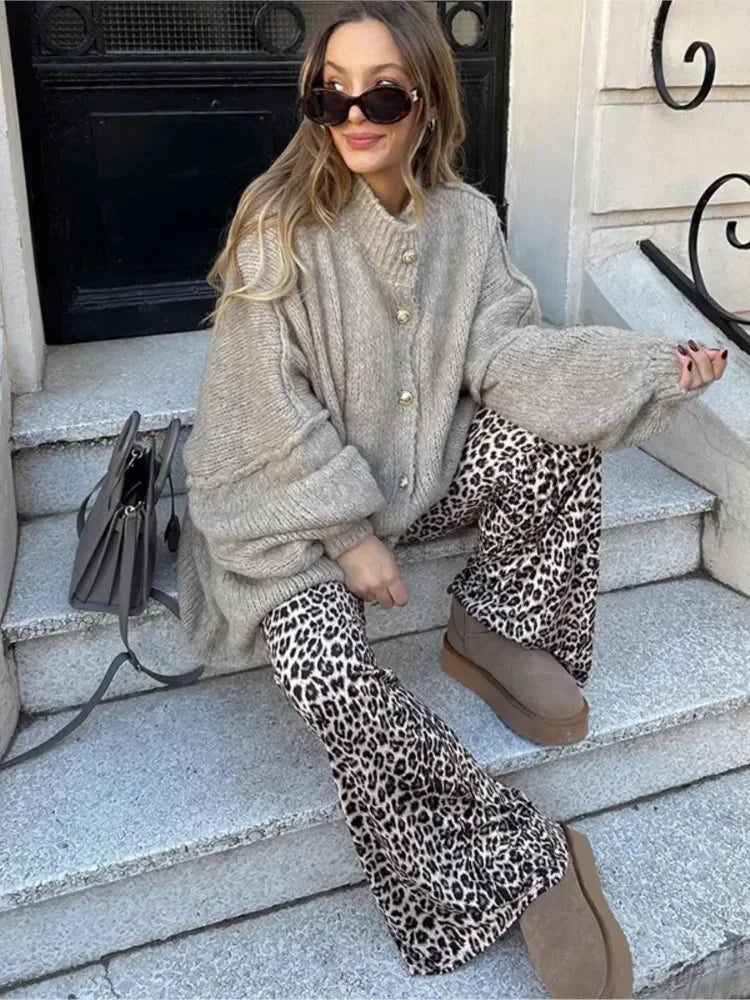 EB | Eleganter Strick-cardigan mit Knöpfen Wolle/acryl Komfortabel und Stilvoll