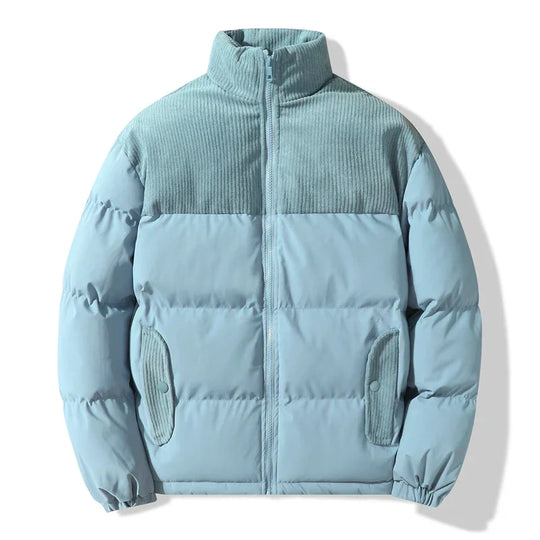 EB | Gepolsterte Unisex-Jacke mit Corduroy-Details
