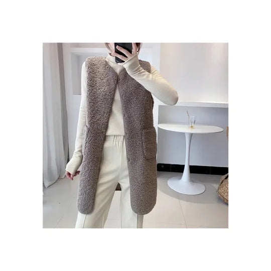 EB | Eleganter Weste mit Taschen Polyester/ Minimalistisch, Bequem