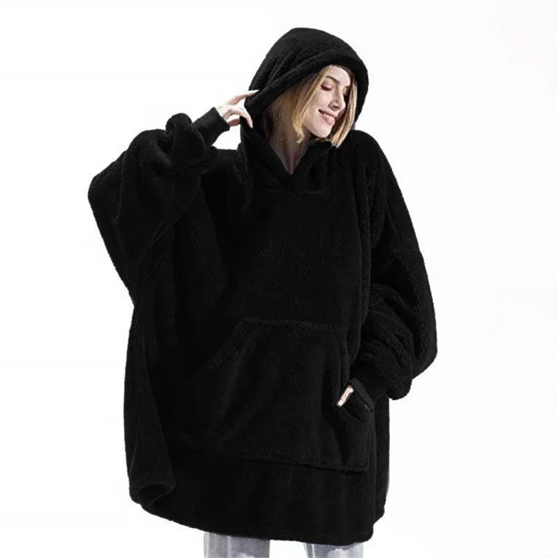 EB | Übergroßer Flanell-Decken-Hoodie für Männer & Frauen