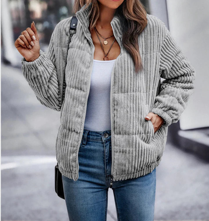 EB | Ribfluwelen Winterjacke