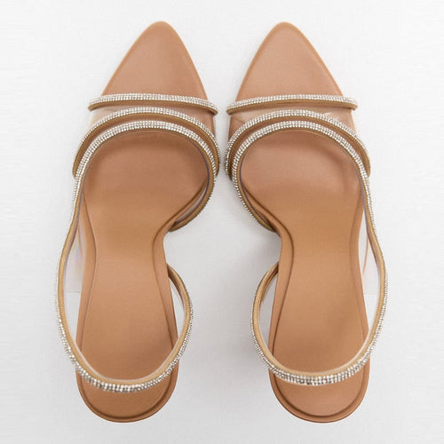 EB |  Elegante High-Heeled Sandalen - Stiletto Slingback Peep Toe Schuhe