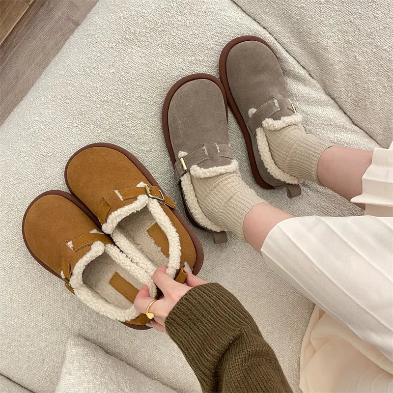 Mikaela Leder Hausschuhe | Warm & Trendy EB