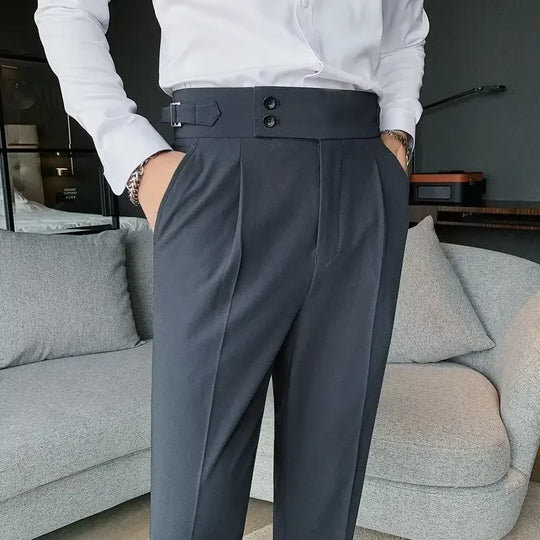 EB | Chic Hochtaillierte Chinohose