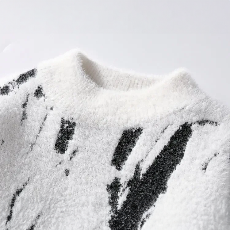 EB | Abstrakte Strickjacke Weich und Trendy Perfekt für Den Alltagsgebrauch