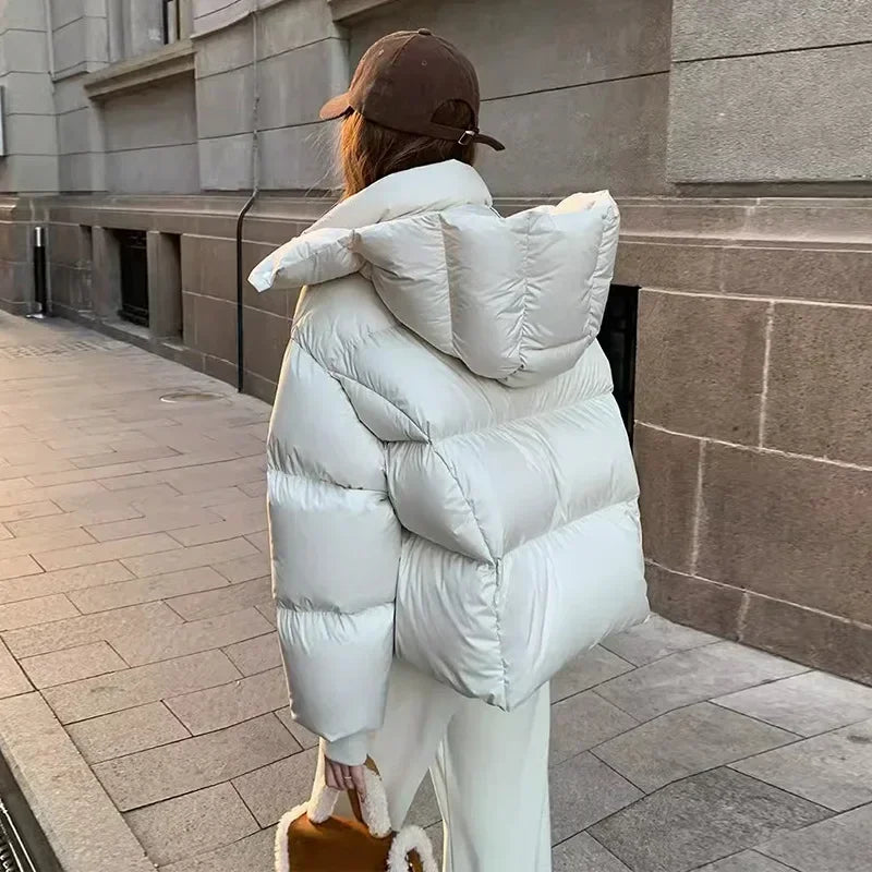 EB | Pufferjacke - Hoher Kragen - Oversized Fit - Gepolstert und Warm