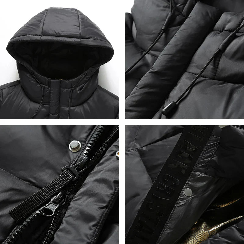 EB | Puffjacke mit Kapuze Gepolstert und Warm
