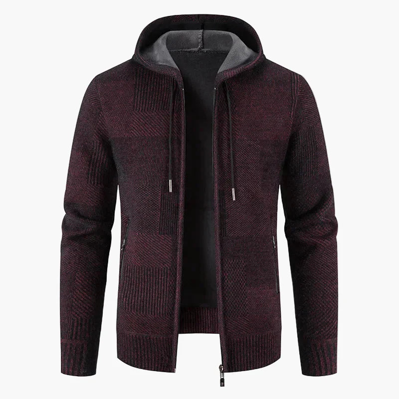 EB | Strickjacke mit Kapuze - Modische Winterjacke für Alltag und Freizeit