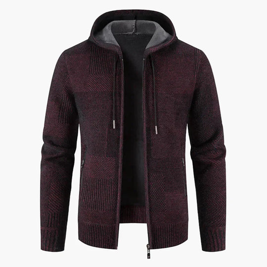 EB | Strickjacke mit Kapuze - Modische Winterjacke für Alltag und Freizeit