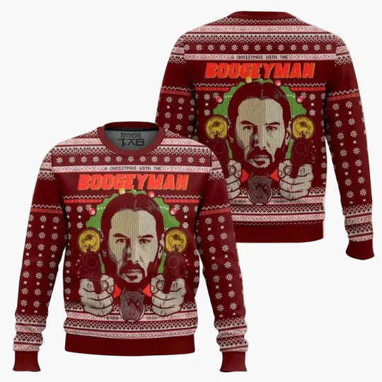 EB | Hässlicher Weihnachtspullover - Lustiger "Wick-Mas" Pullover für Fans, Weihnachten, Party