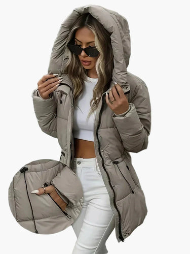 EB | Winter Steppjacke mit Kapuze - Modischer, Warmer Mantel für Freizeit und Alltag