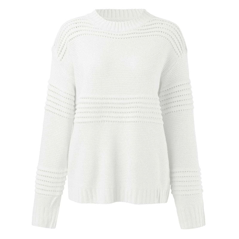 EB | Hohlstrickpullover Mit Luftigem Muster