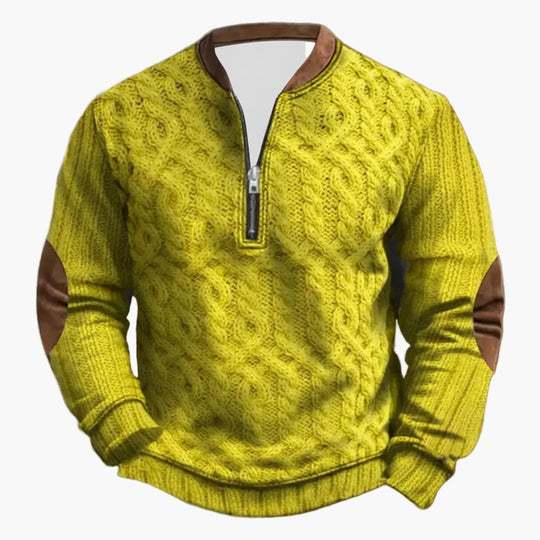 EB | Outdoor Freizeitsweater mit Stehkragen und Zipper - Stilvoller Langarm-Pullover für Alltag und Abenteuer
