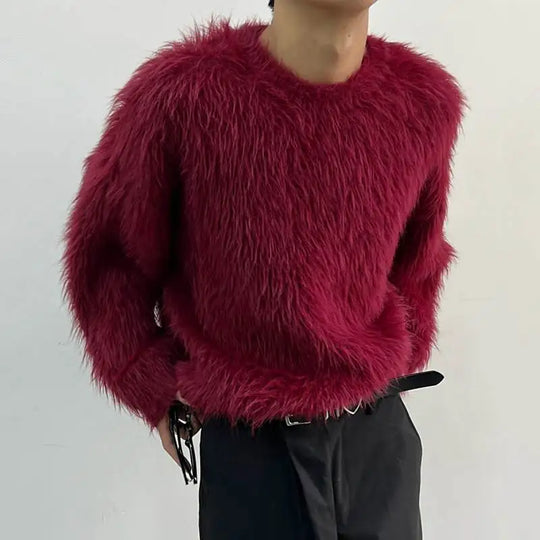 EB | Luxus Lange Ärmel Einfarbig Pullover