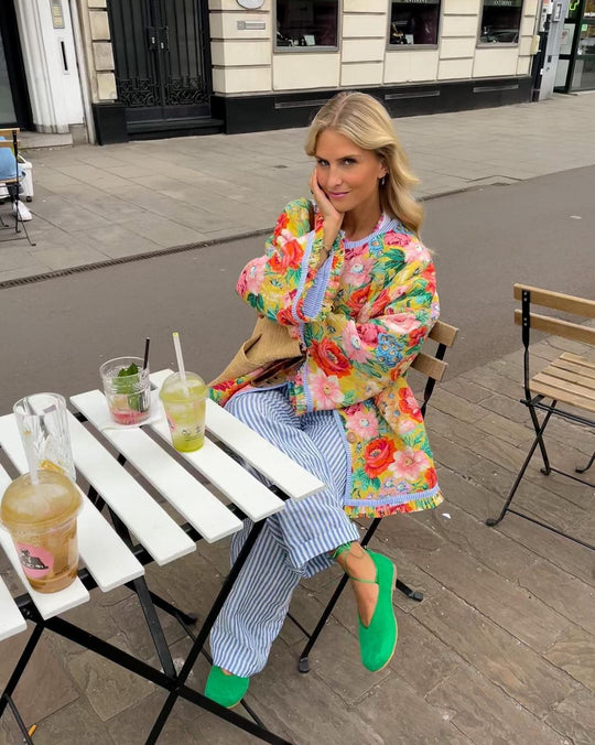 EB | Stylische Jacke mit Blumenmuster