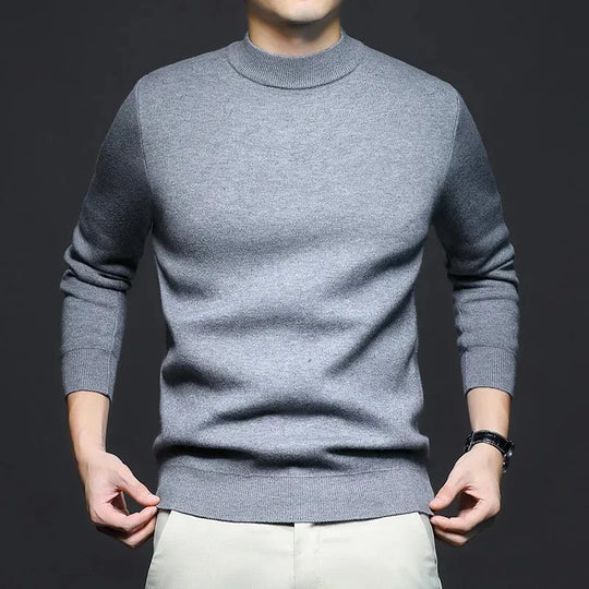 EB | Klassischer Strickpullover Rundhals Zeitloses und Elegantes Aussehen
