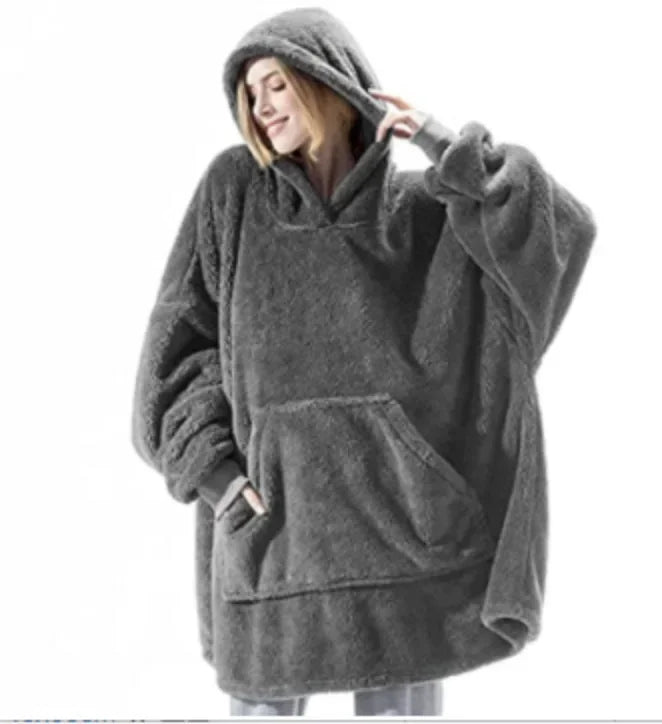 EB | Übergroßer Flanell-Decken-Hoodie für Männer & Frauen
