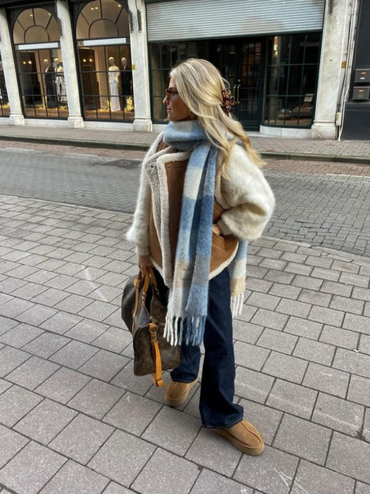 EB | Leder Winterweste Stilvoll & Zeitlos