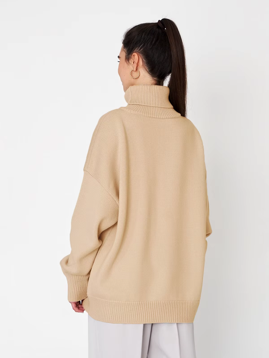 EB | Kuscheliger Oversize-Pullover mit Rollkragen