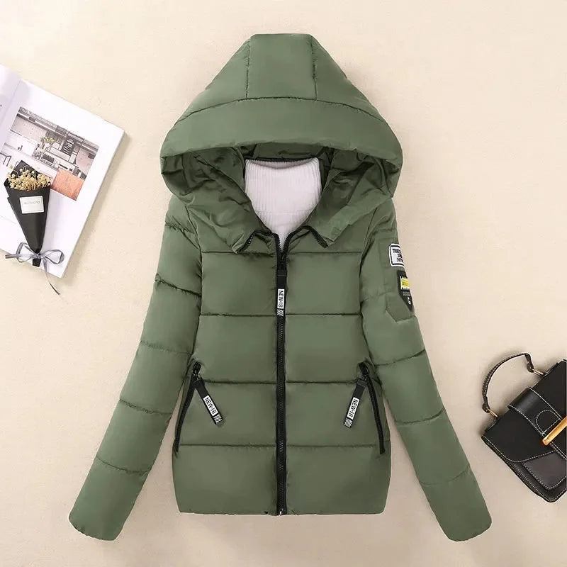 EB | Gefütterte Winterparka mit Kapuze Warme Jacke