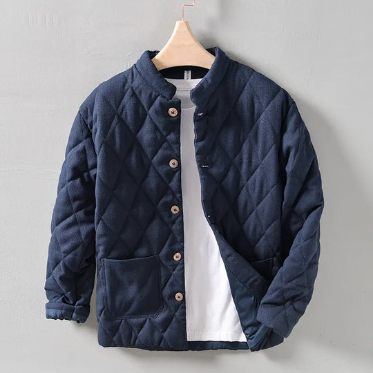 EB | Sommerjacke Herren mit Knöpfen und Rautenförmiger Steppung