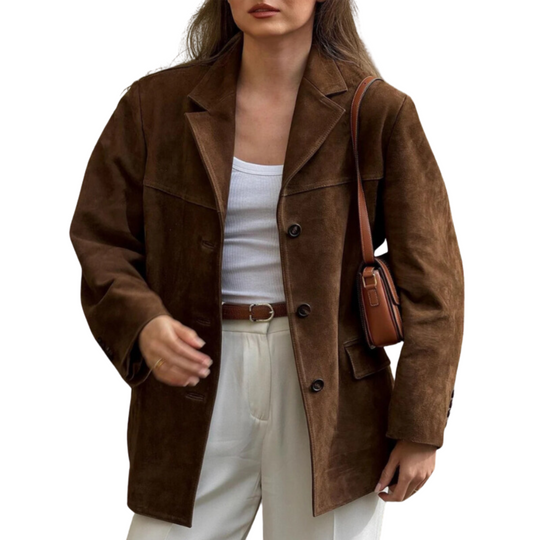 EB | Wildlederjacke mit Umschlagkragen - Alina Herbstedition
