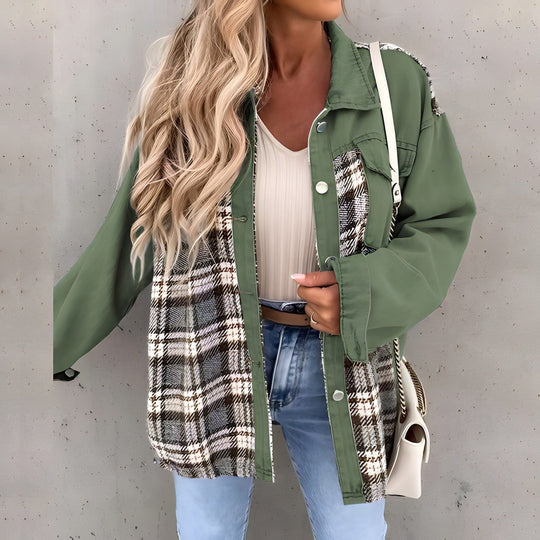 EB | Karierte Jacke für Damen