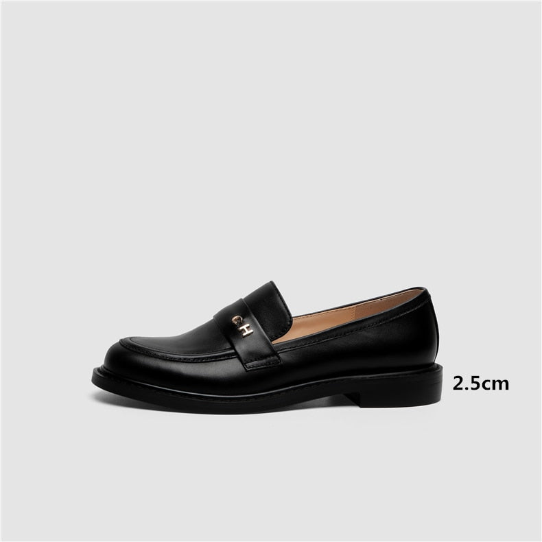 EB | Multi Color Block Echtes Leder Loafer