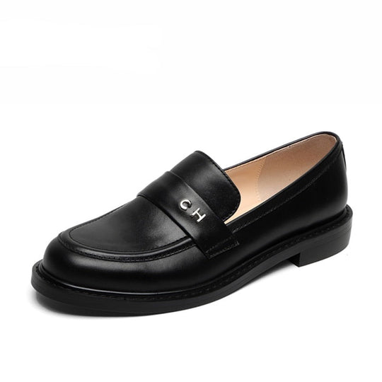 EB | Multi Color Block Echtes Leder Loafer