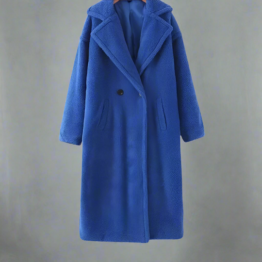EB | Mantel - Langer Oversized-Schnitt - Weicher Teddy-Fleece - Reverskragen - Warm und Bequem