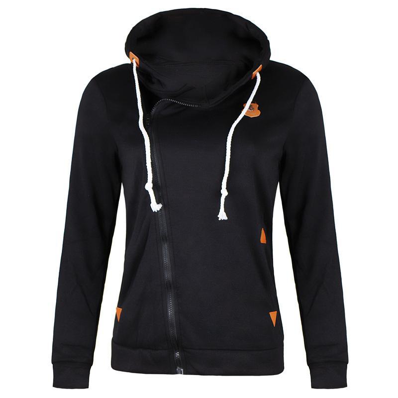 EB | Größe Reißverschluss Taschen mit Kordelzug Hoodie