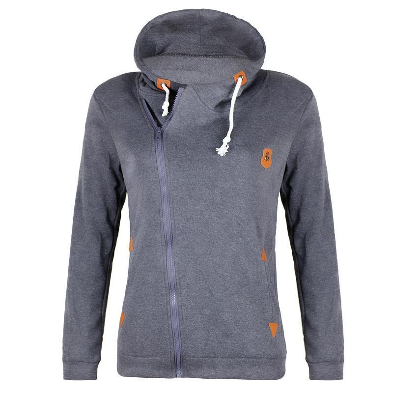 EB | Größe Reißverschluss Taschen mit Kordelzug Hoodie