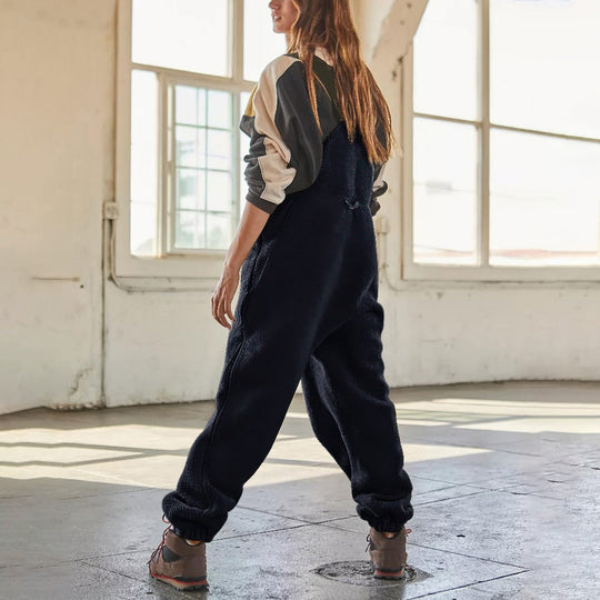 EB | Damen Fleece Overall Mit Verstellbaren Trägern Stylisch Und Bequem