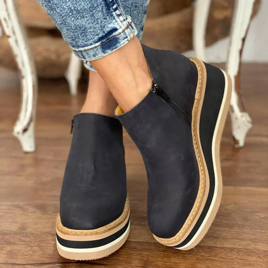 Keilabsätze - Orthopädisch - Plattform - Stiefeletten - Damenstiefel EB