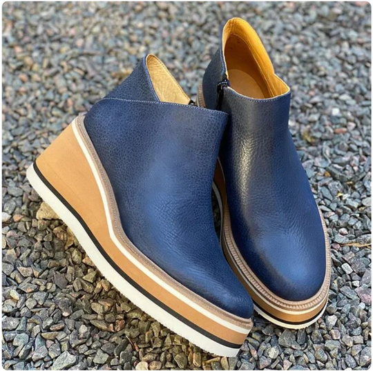 Keilabsätze - Orthopädisch - Plattform - Stiefeletten - Damenstiefel EB