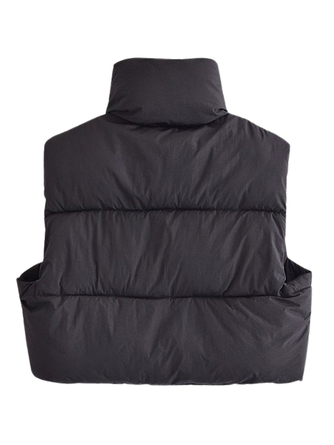 EB | Kurz Geschnittene Puffjacke - Hochkragen Reißverschluss-Design