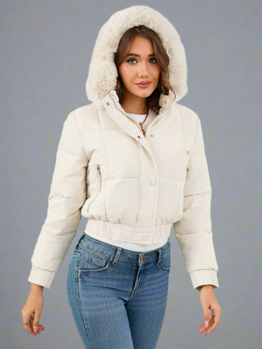 EB | Geschnittene Steppjacke Aus Baumwolle