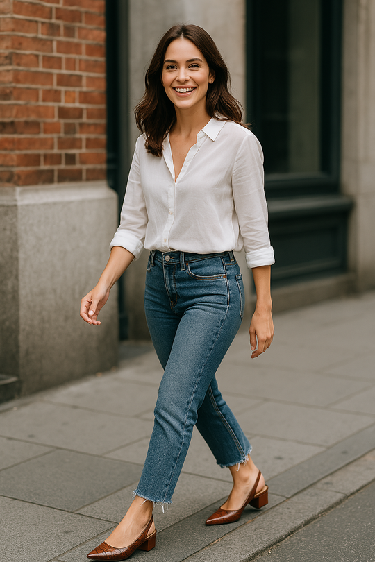 Slingback-Pumps mit Blockabsatz - Annika EB
