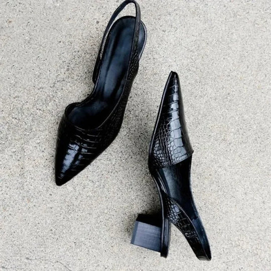 Slingback-Pumps mit Blockabsatz - Annika EB