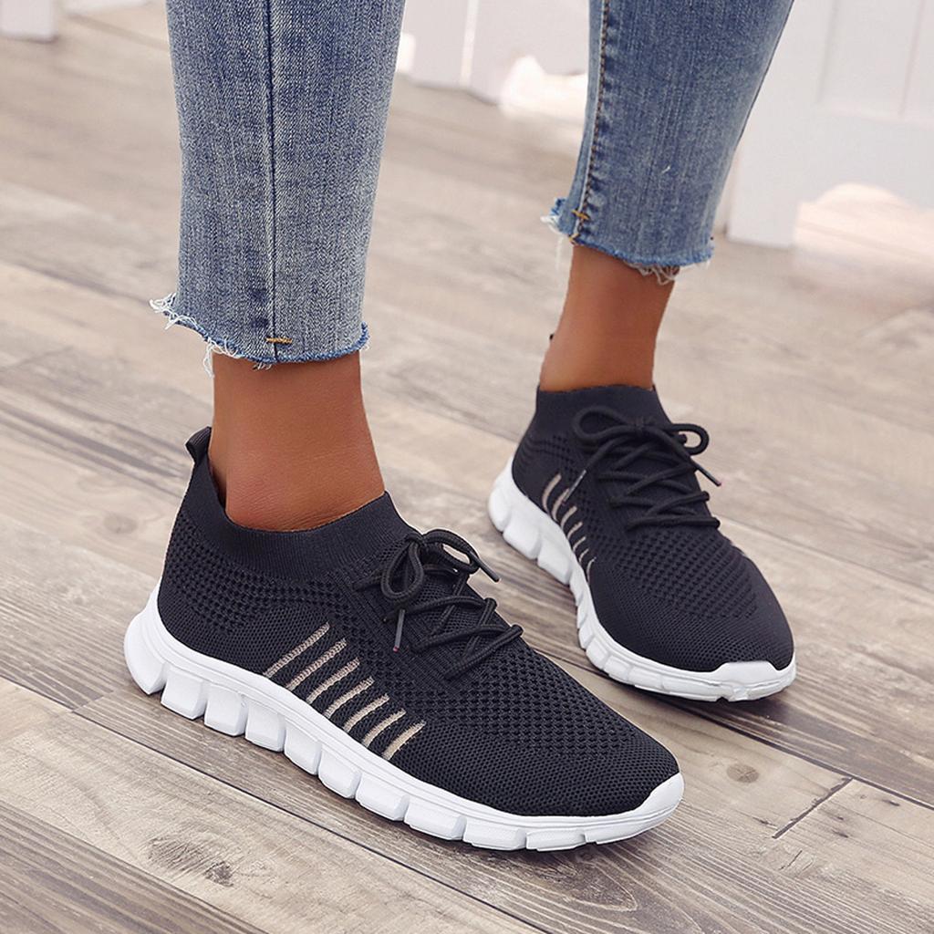 Slip-On Sneakers - Atmungsaktiv - Orthopädisch - Mesh Sneakers - Damen Trainingsschuhe EB