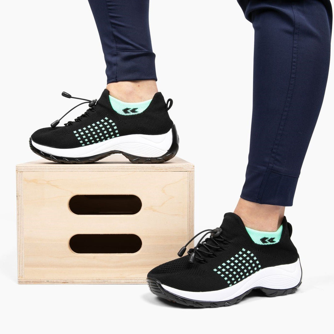 Slip-On Sneakers - Orthopädisch - Luftpolster - Sneakers mit dicker Sohle - Damen Turnschuhe EB