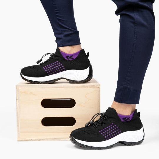 Slip-On Sneakers - Orthopädisch - Luftpolster - Sneakers mit dicker Sohle - Damen Turnschuhe EB