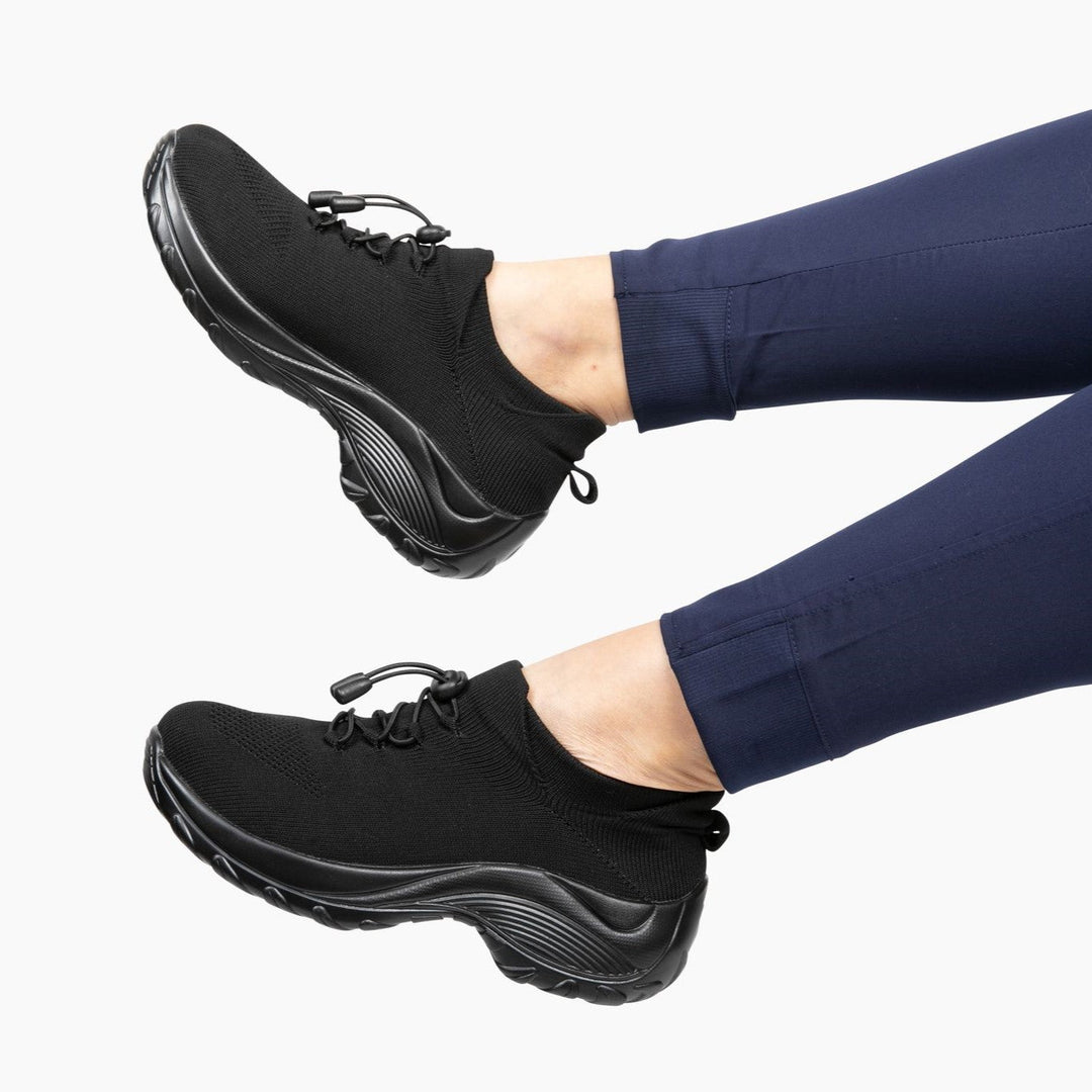 Slip-On Sneakers - Orthopädisch - Luftpolster - Sneakers mit dicker Sohle - Damen Turnschuhe EB