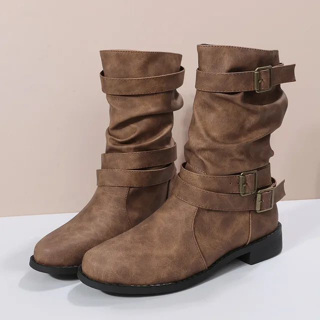 EB | Slouch Mid-Calf-Boots für Damen – Mühelos schick & bequem