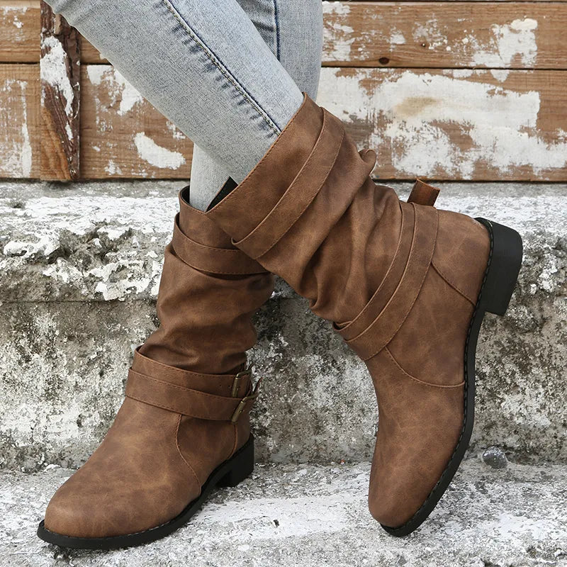 EB | Slouch Mid-Calf-Boots für Damen – Mühelos schick & bequem