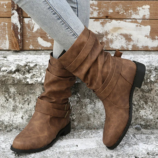 EB | Slouch Mid-Calf-Boots für Damen – Mühelos schick & bequem