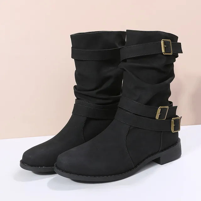 EB | Slouch Mid-Calf-Boots für Damen – Mühelos schick & bequem